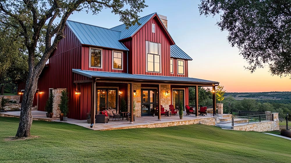 red-contemporary-barndominium-modern-farmhouse-with-outdoor-entertainment-area-showcasing-barndominium-style-contemporary-design-elements